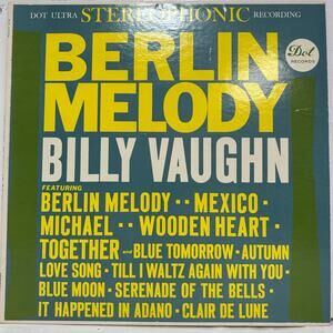 Billy Vaughn Berlin Melody Vinyl LP 1961 Dot Records